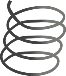 An image of a coiled cartoon spring 